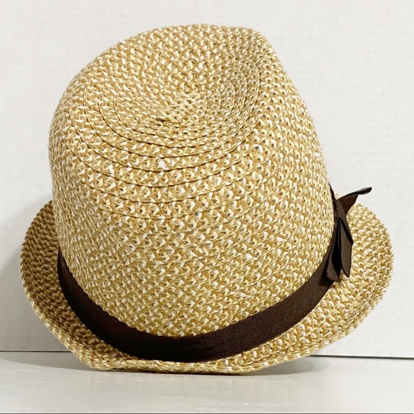 Cappelli Straw Brimmed Hat with Grosgrain Ribbon Band Accent and Inner Head Band - Picture 8 of 10